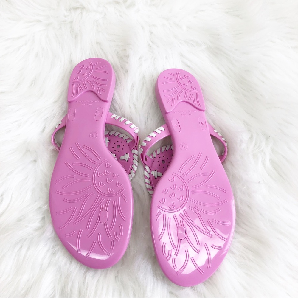 Jack Rogers Pink & White Georgica Resort Sandals - Picture 5 of 6